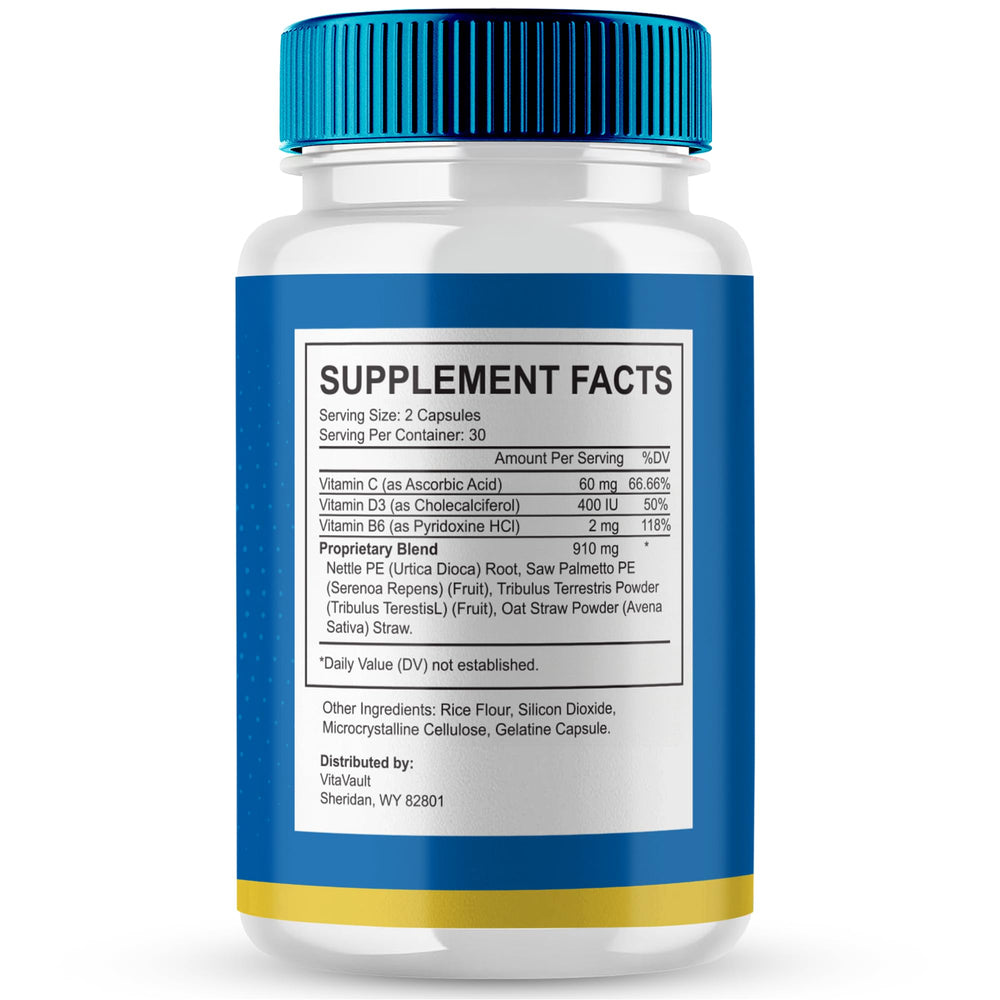 Vitavault Jertaris capsules close-up emphasizes extra-strength formula for daily use