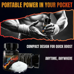 VitalXpark salts powerlifting compact-jar design preserves potency for on the go.