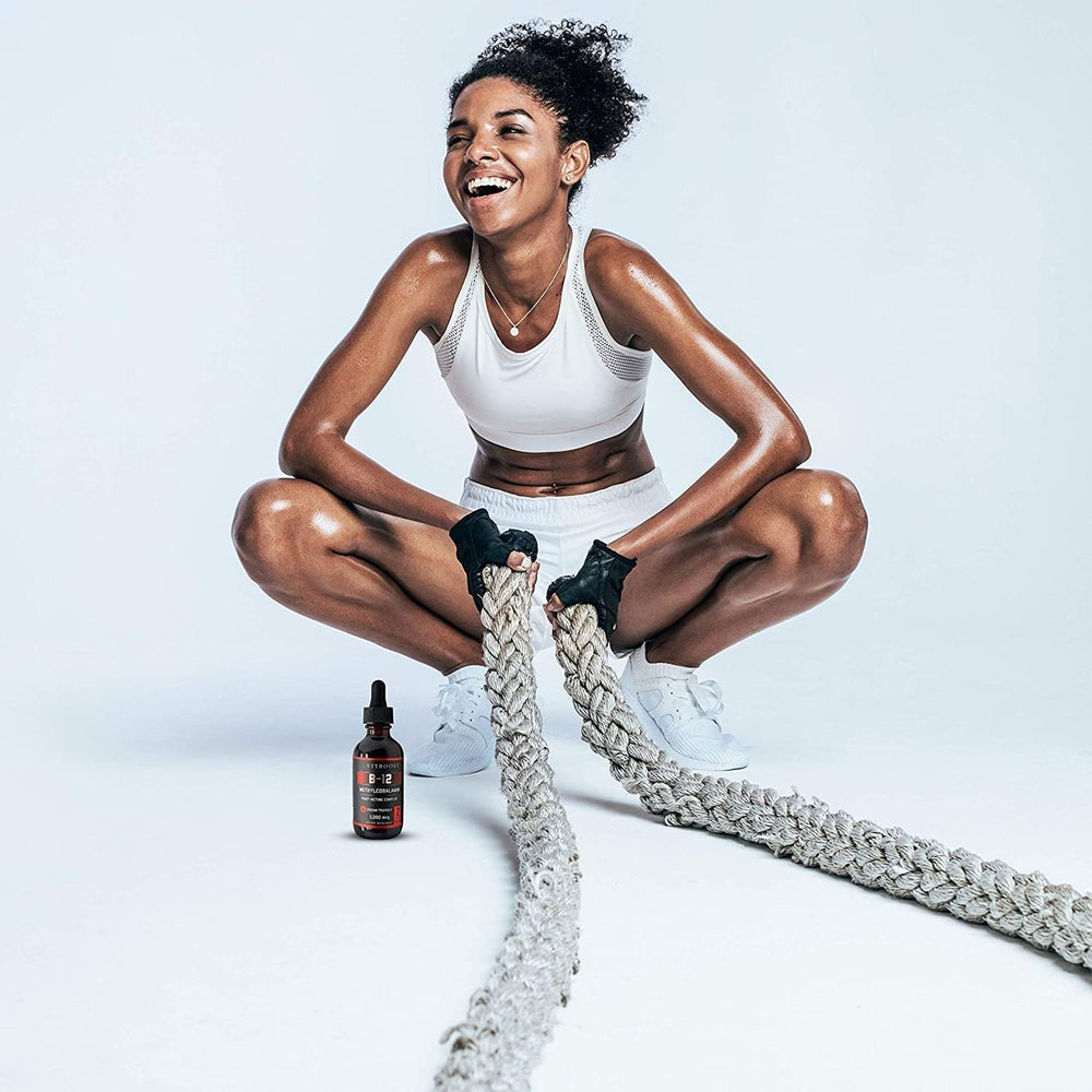 Lifestyle scene implying energy and focus with VITBOOST drops