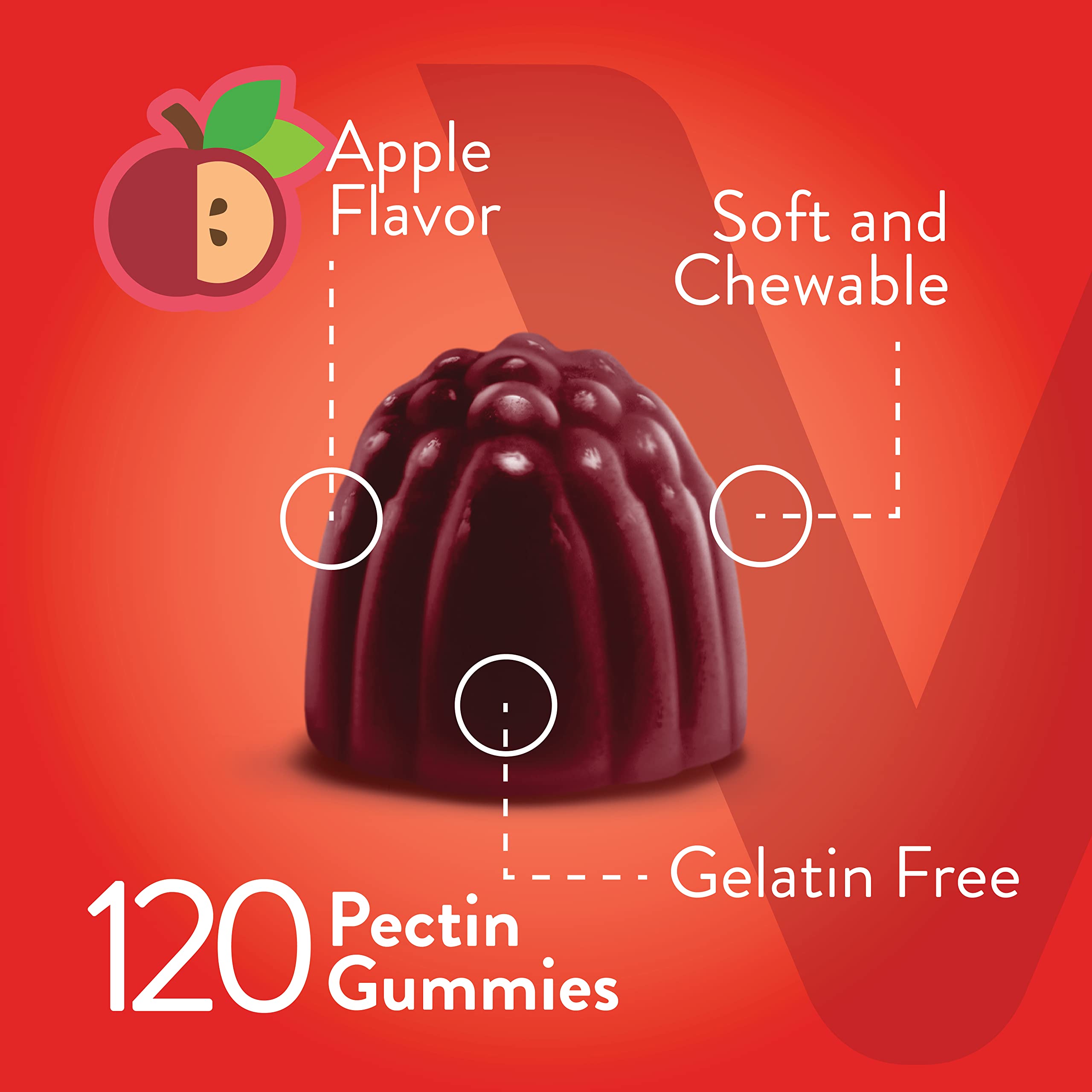 Viteey apple-flavored gummies emphasizing tasty, convenient daily wellness.