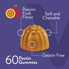 Viteey packaging layout communicates a 60-count month-long supply