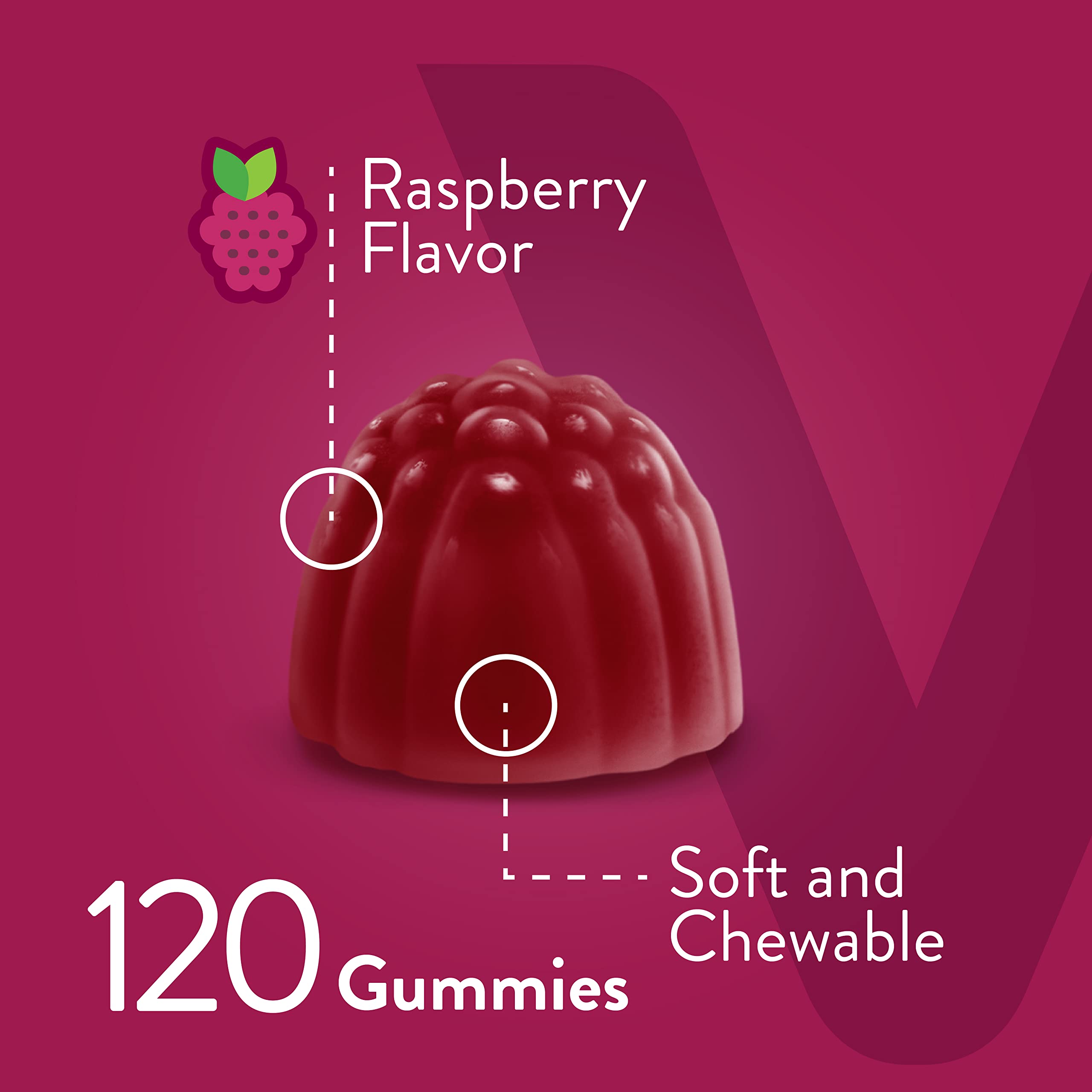 Viteey gummies ingredients label highlighting non-GMO and gluten-free