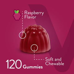Viteey gummies ingredients label highlighting non-GMO and gluten-free