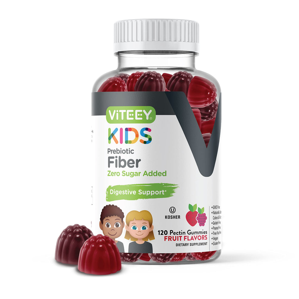 Viteey Kids Fiber bottle for daily digestive support.
