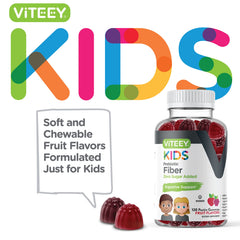 Viteey Kids Fiber gummies close-up for daily use.