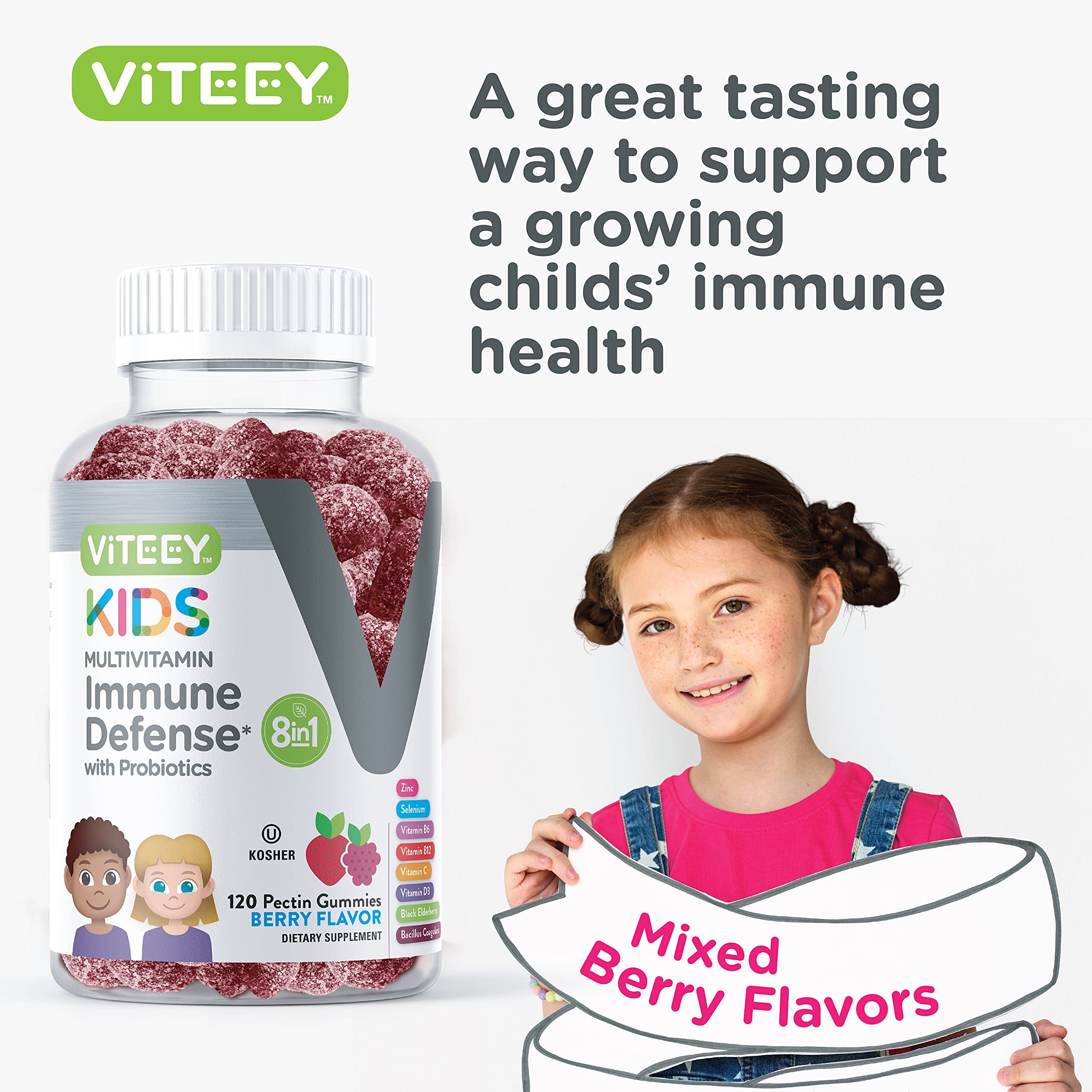 Viteey probiotic gummies add digestive-friendly support during daily use.