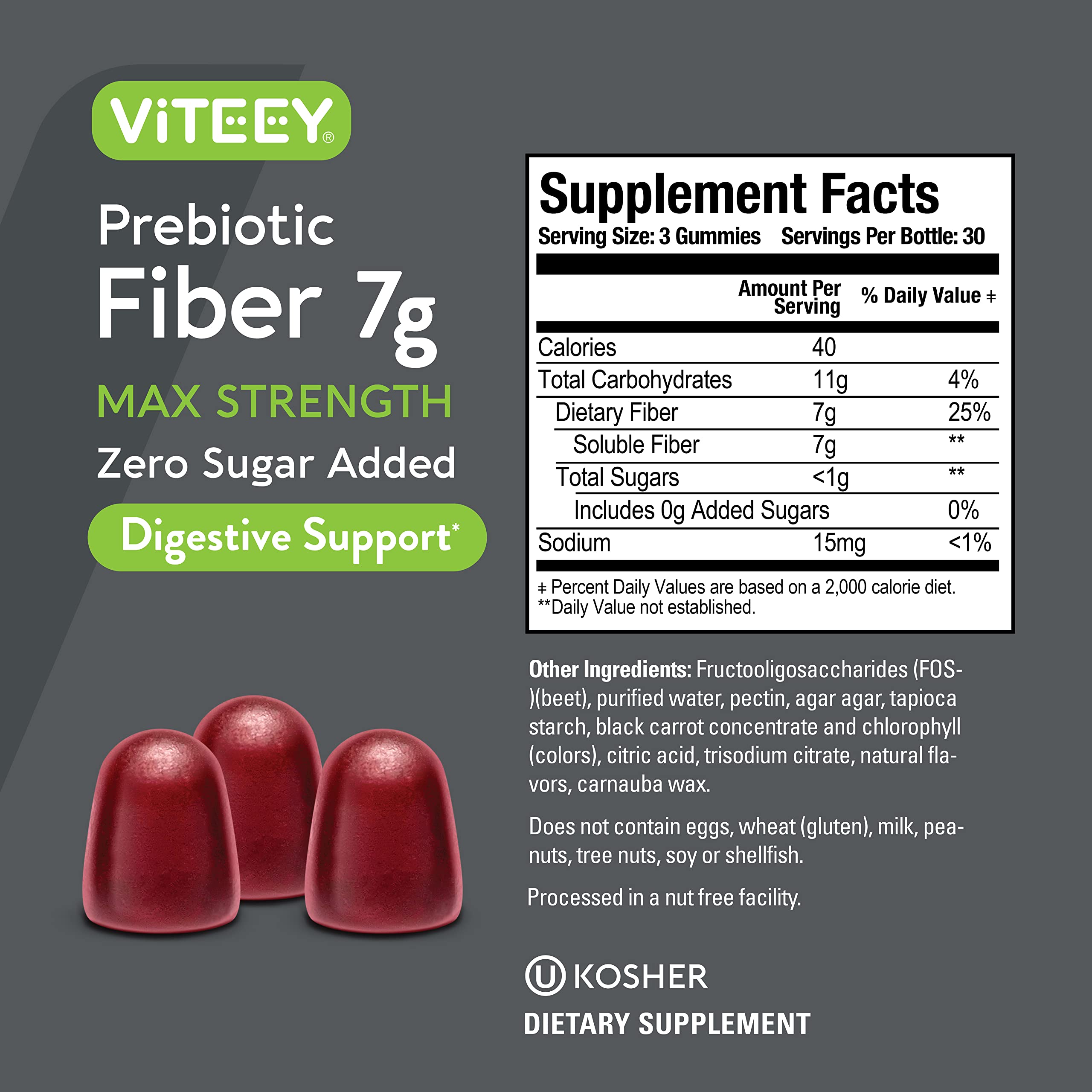 Gummies with bright fruit flavor for easy daily use.
