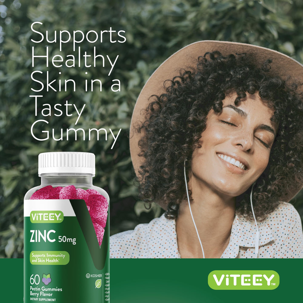 Viteey Zinc Gummies daily routine shot emphasizes simple, stress-free wellness.