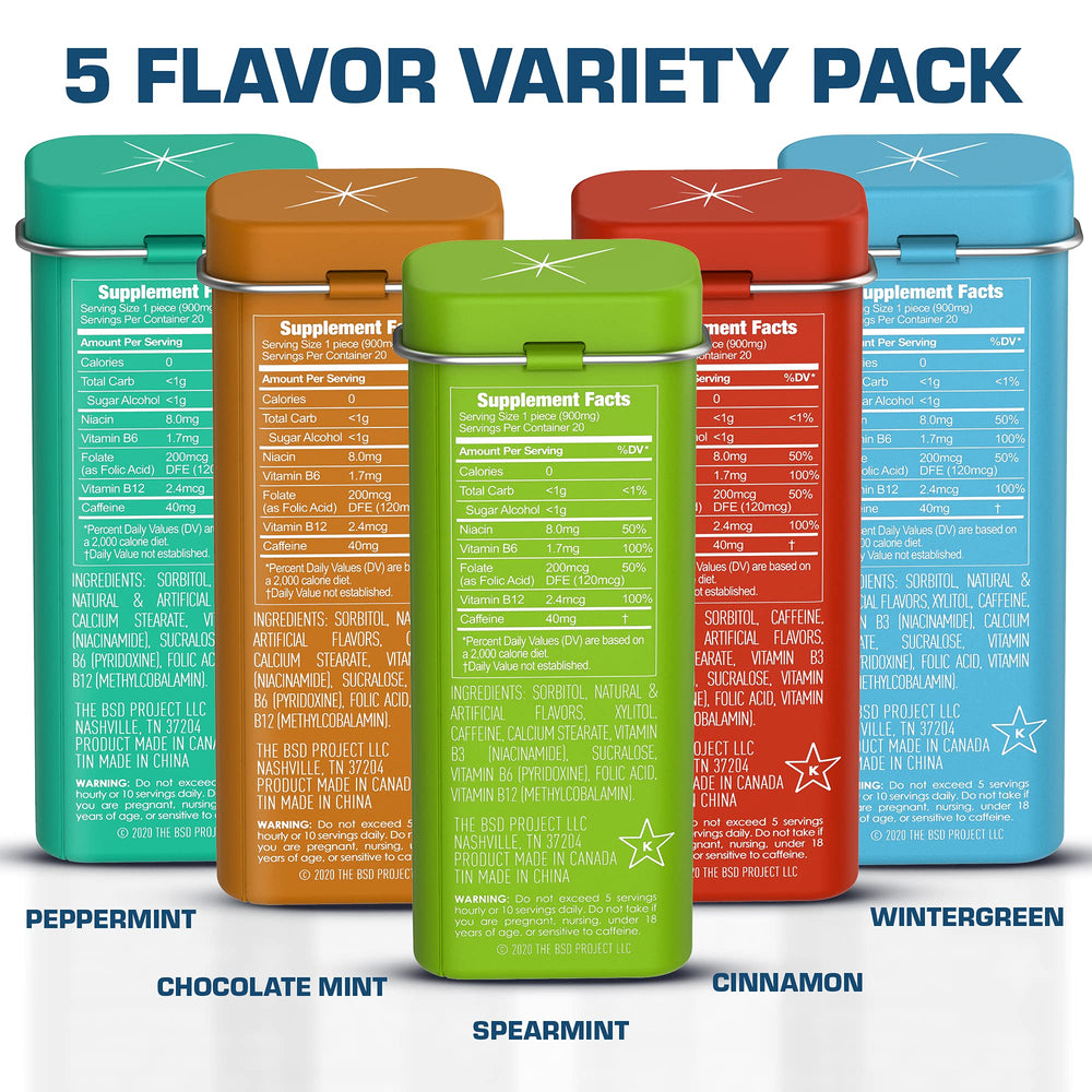 Viter Energy tin closed highlights compact pocket-sized energy for on-the-go use.