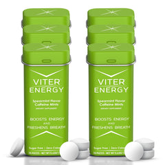 Viter Energy 40mg mint tin packaging for on-the-go energy and clean ingredients.