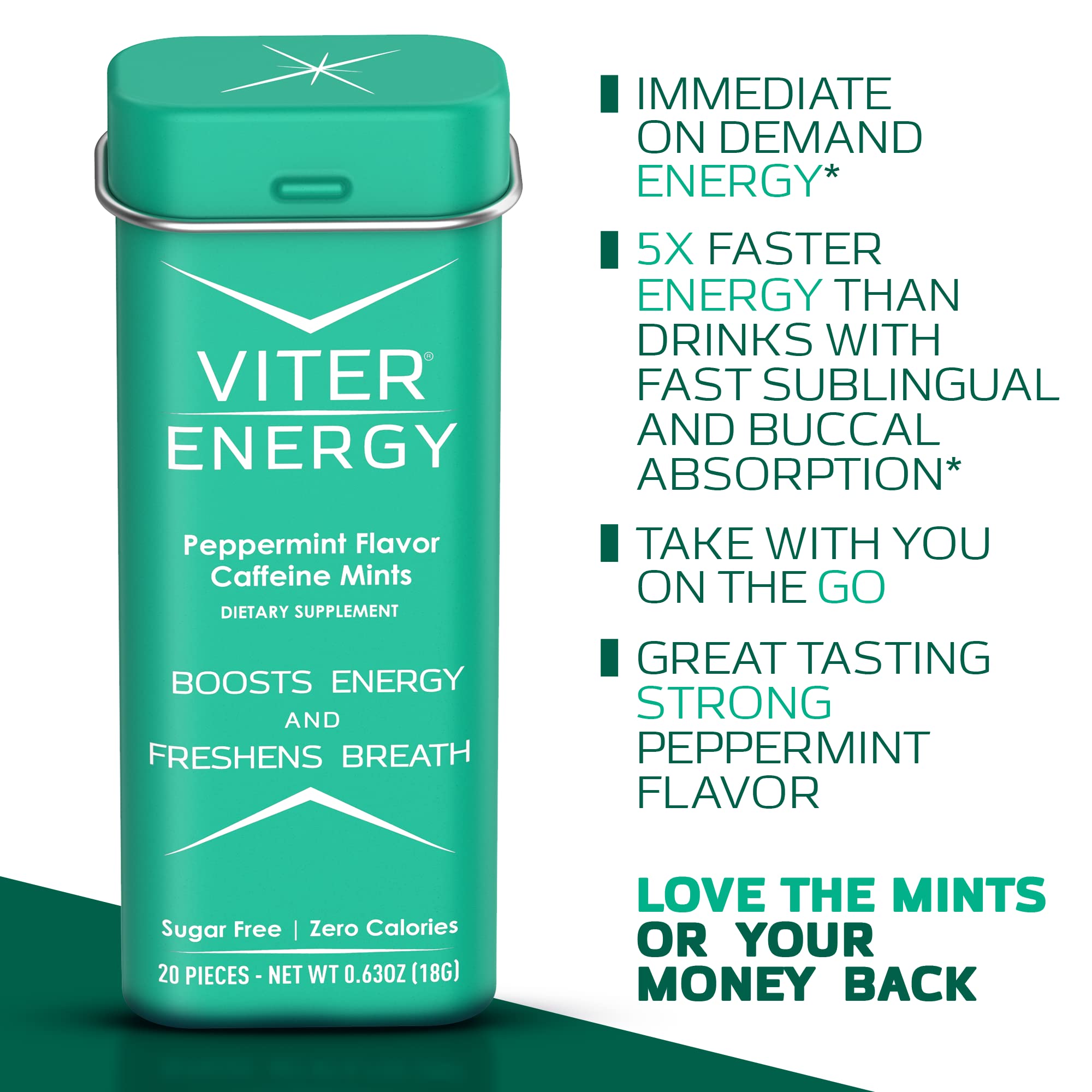 Viter Energy mint offering fresh breath and focus
