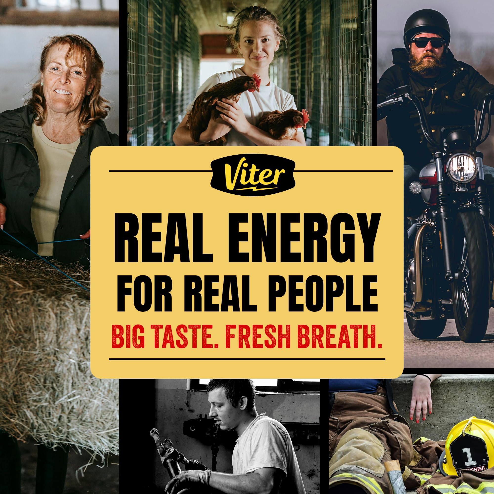 Viter Energy on-desk scene demonstrates convenient caffeine boost at work.
