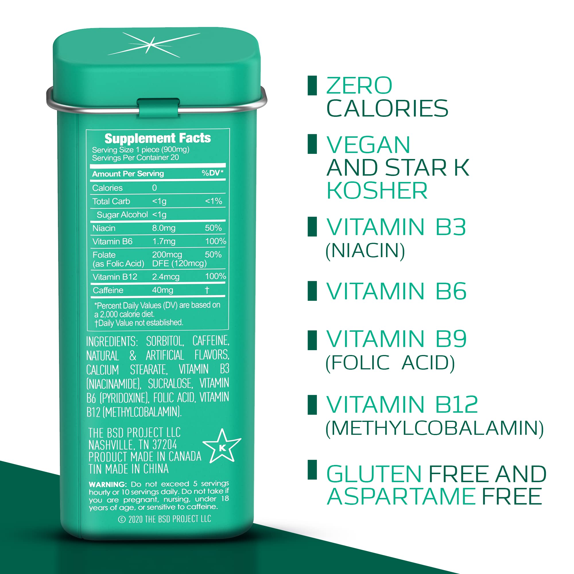 Viter Energy pocket tin on-the-go energy boosts