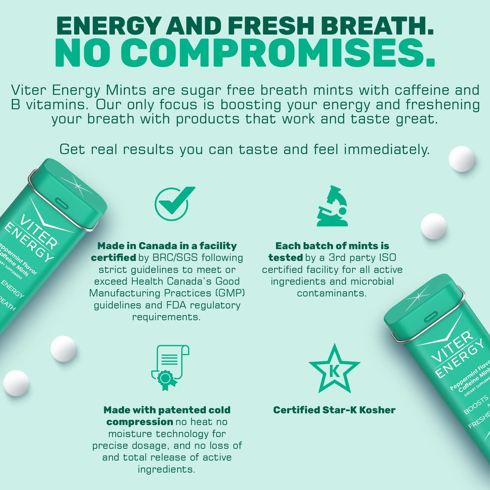 Viter Energy vegan sugar-free label highlights dietary compatibility
