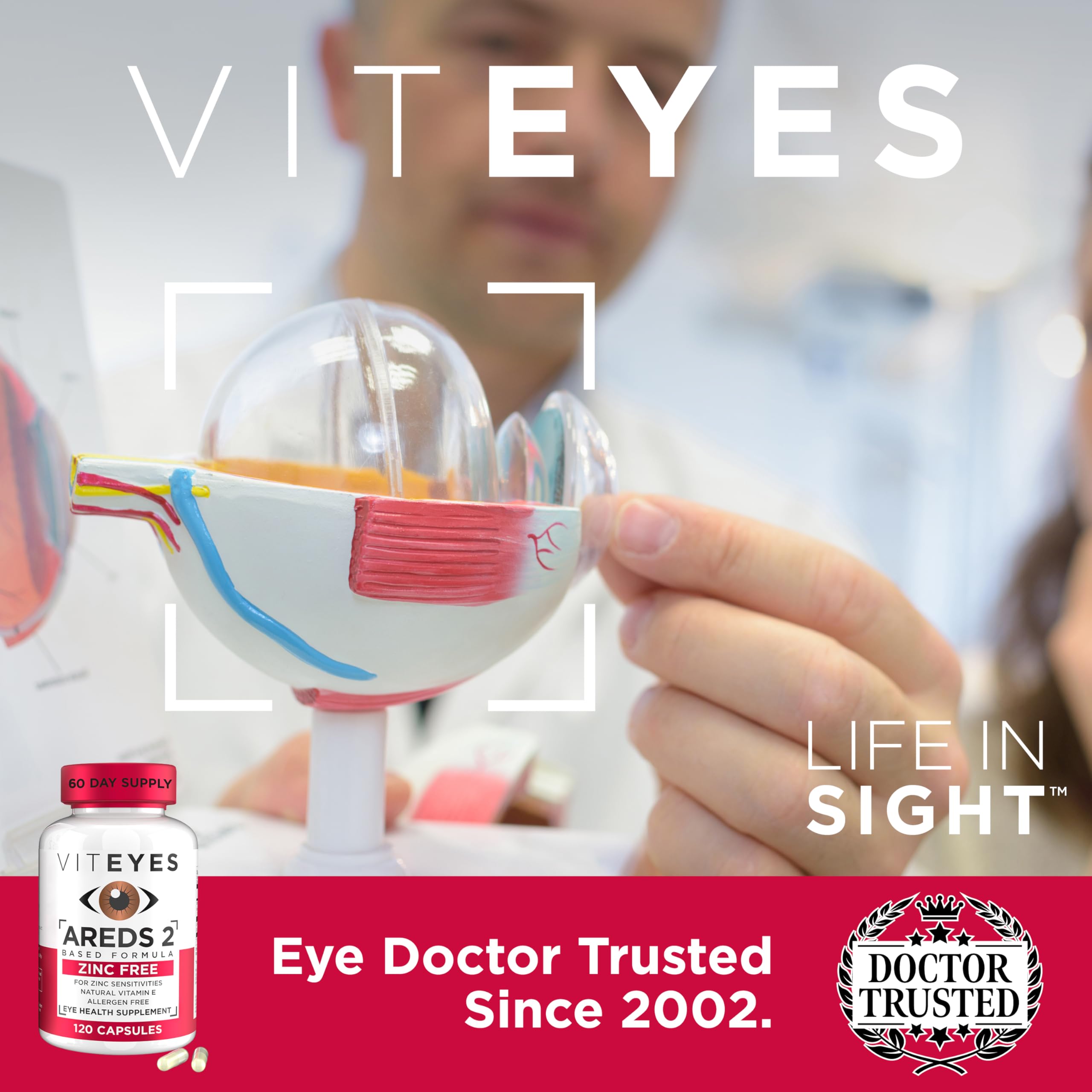 Viteyes lutein-zeaxanthin support for visual health.