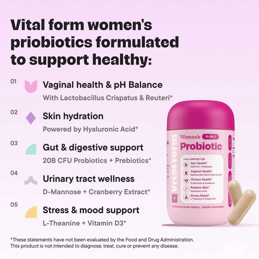VitalForm capsules require no refrigeration for convenient daily use.