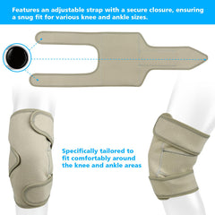 Vitial Castor Oil Pack Wrap adjustable strap ensures a secure customizable fit.