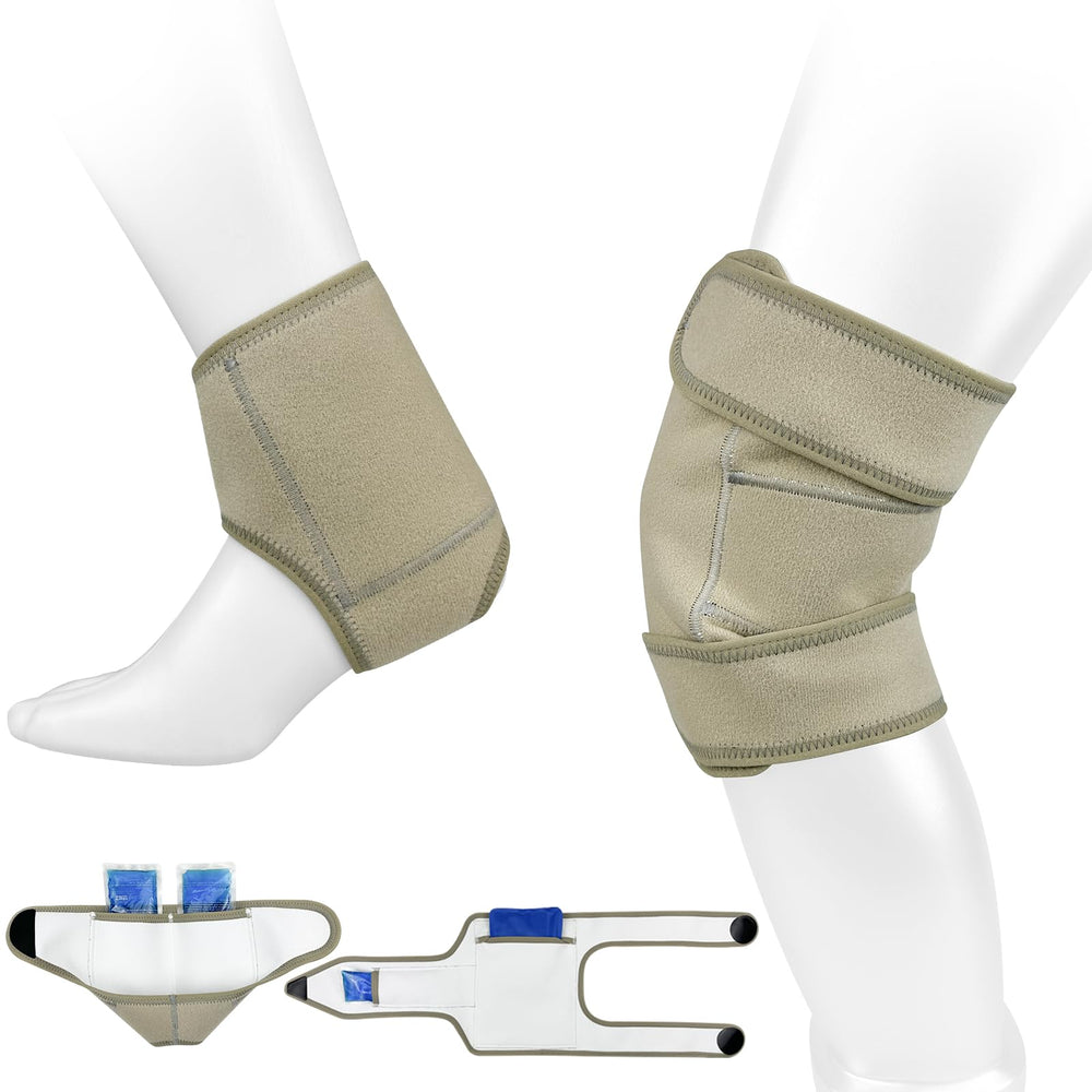 Vitial Castor Oil Pack Wrap for Knee in use provides targeted comfort and coverage.