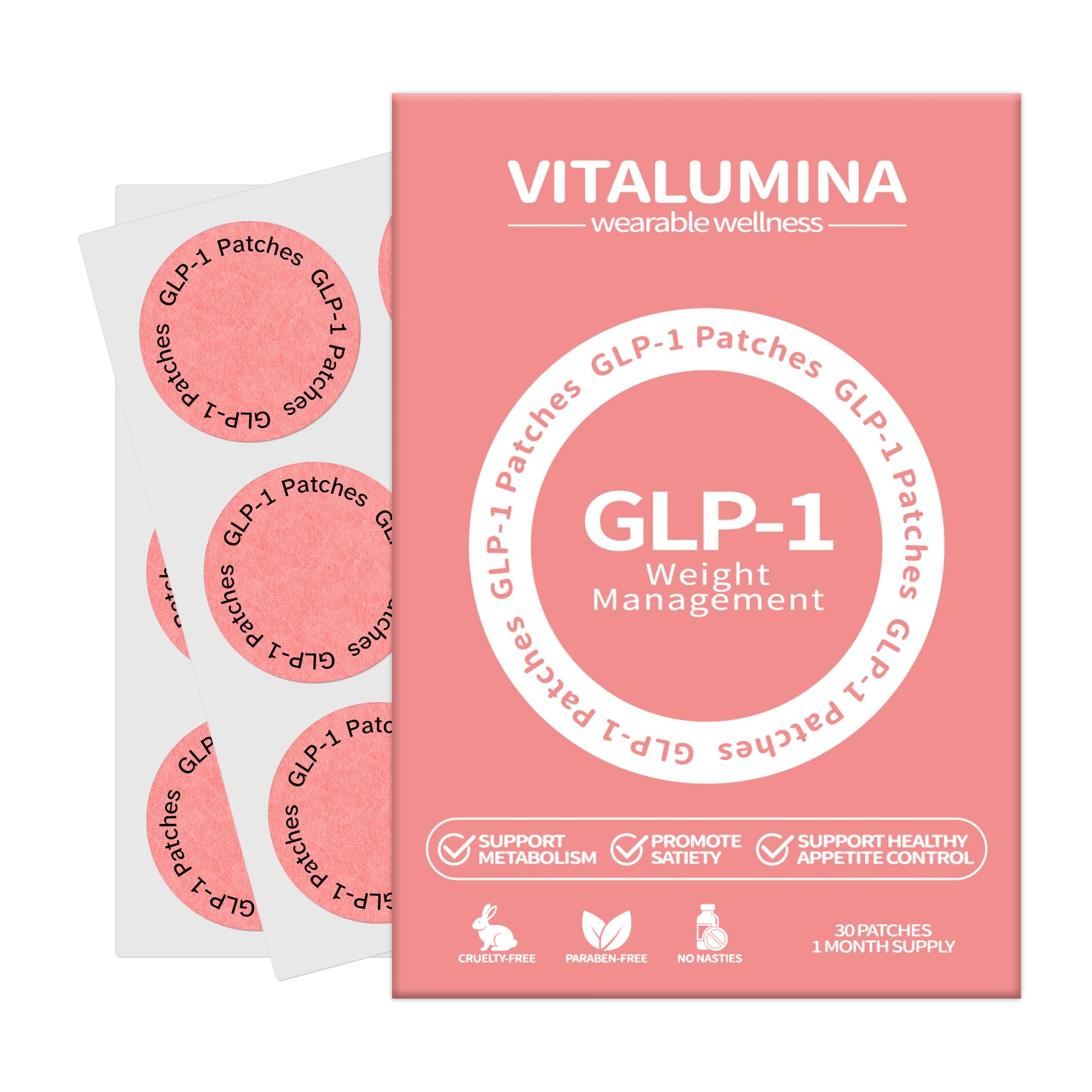 VitaLumina GLP-1 patch application shows steady daily balance in use