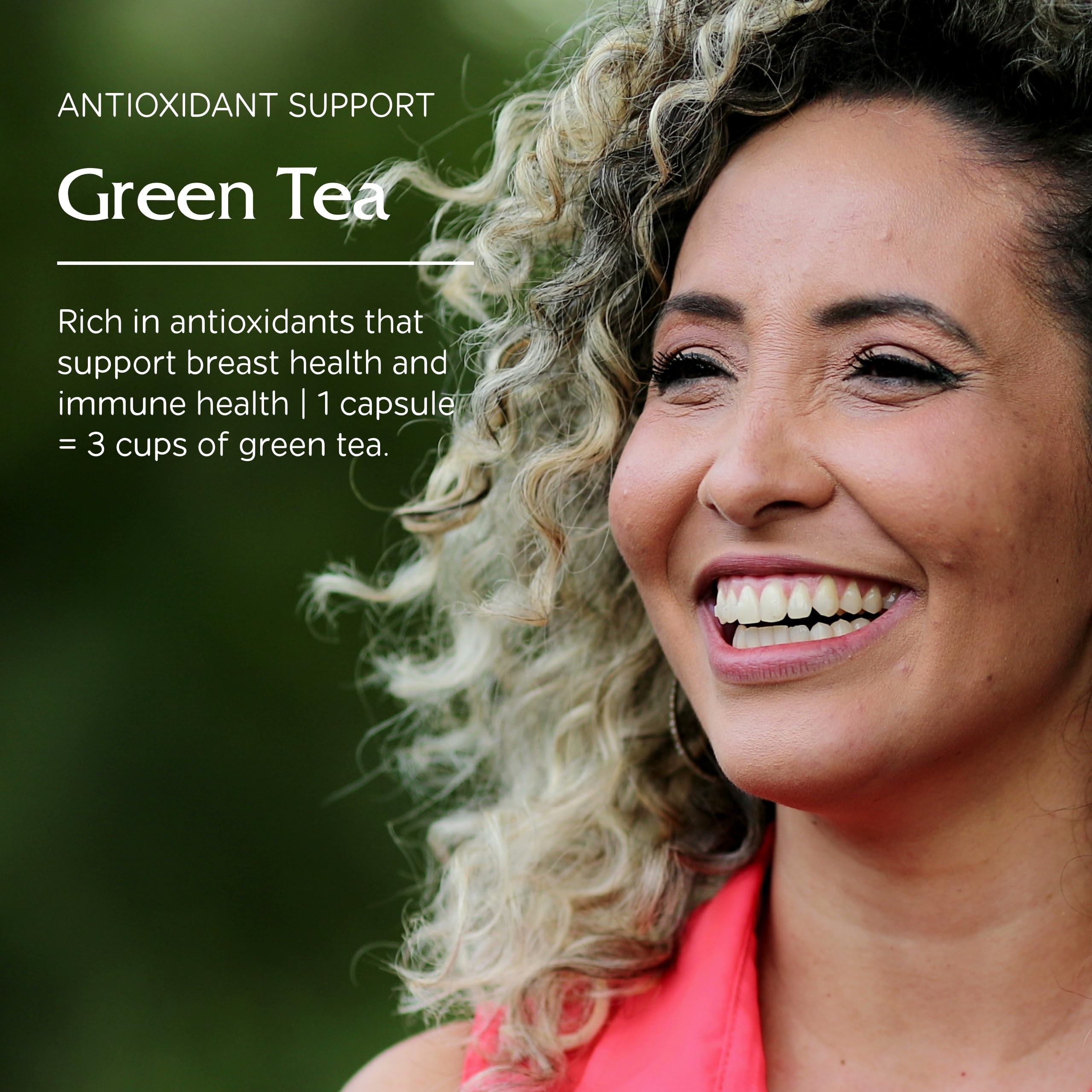 Capsules being poured suggests easy daily dosage.