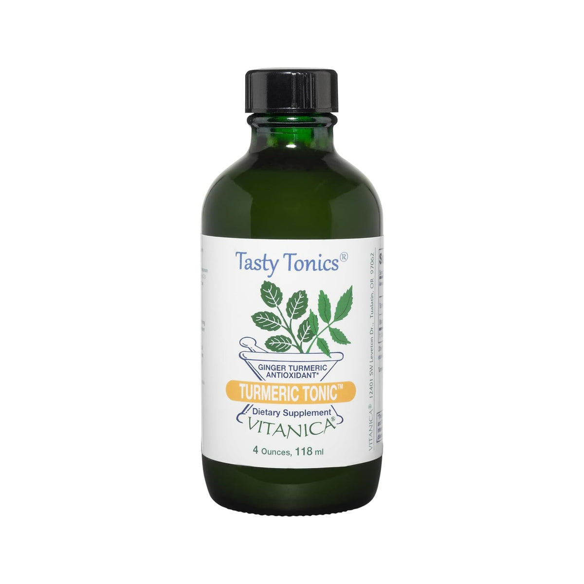 Vitanica Turmeric Tonic bottle for daily antioxidant support and easy dosing