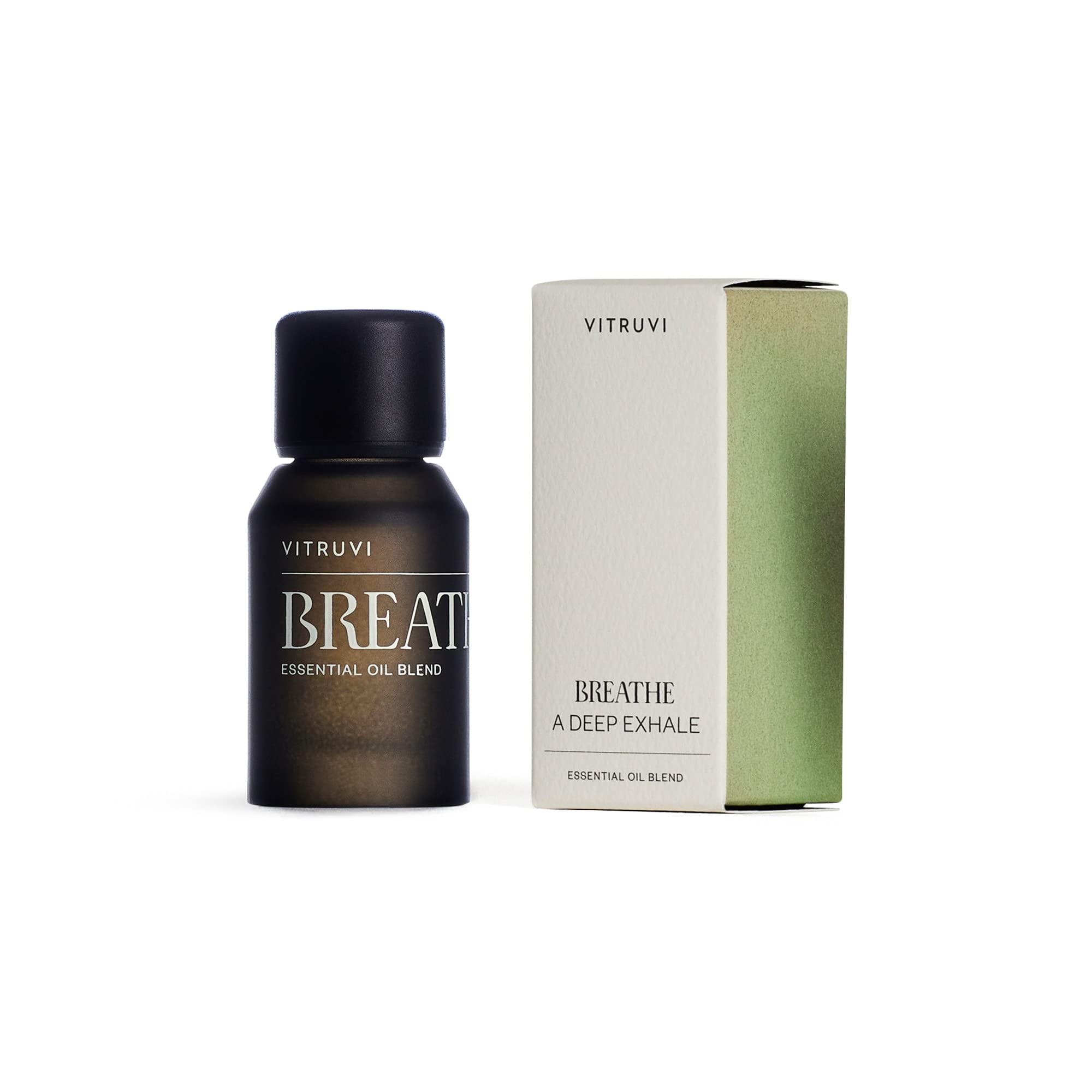 Vitruvi Breathe natural ingredients represented with leaves.