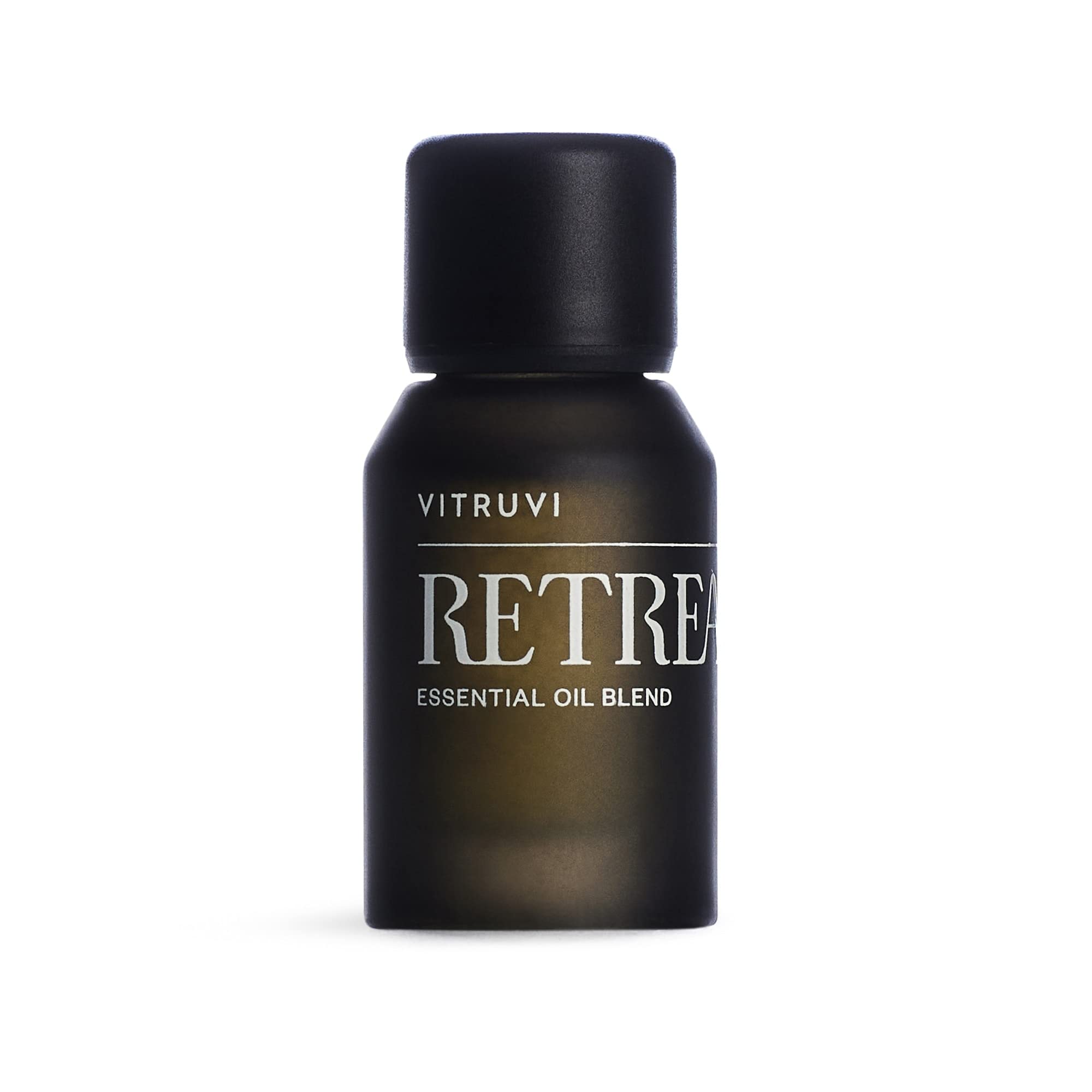 Vitruvi Retreat essential oil bottle with grapefruit aroma for spa-like ambience