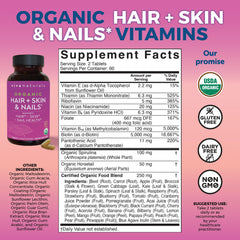 Viva Naturals Hair Skin Nails capsules close-up, easy-to-swallow design for daily use.