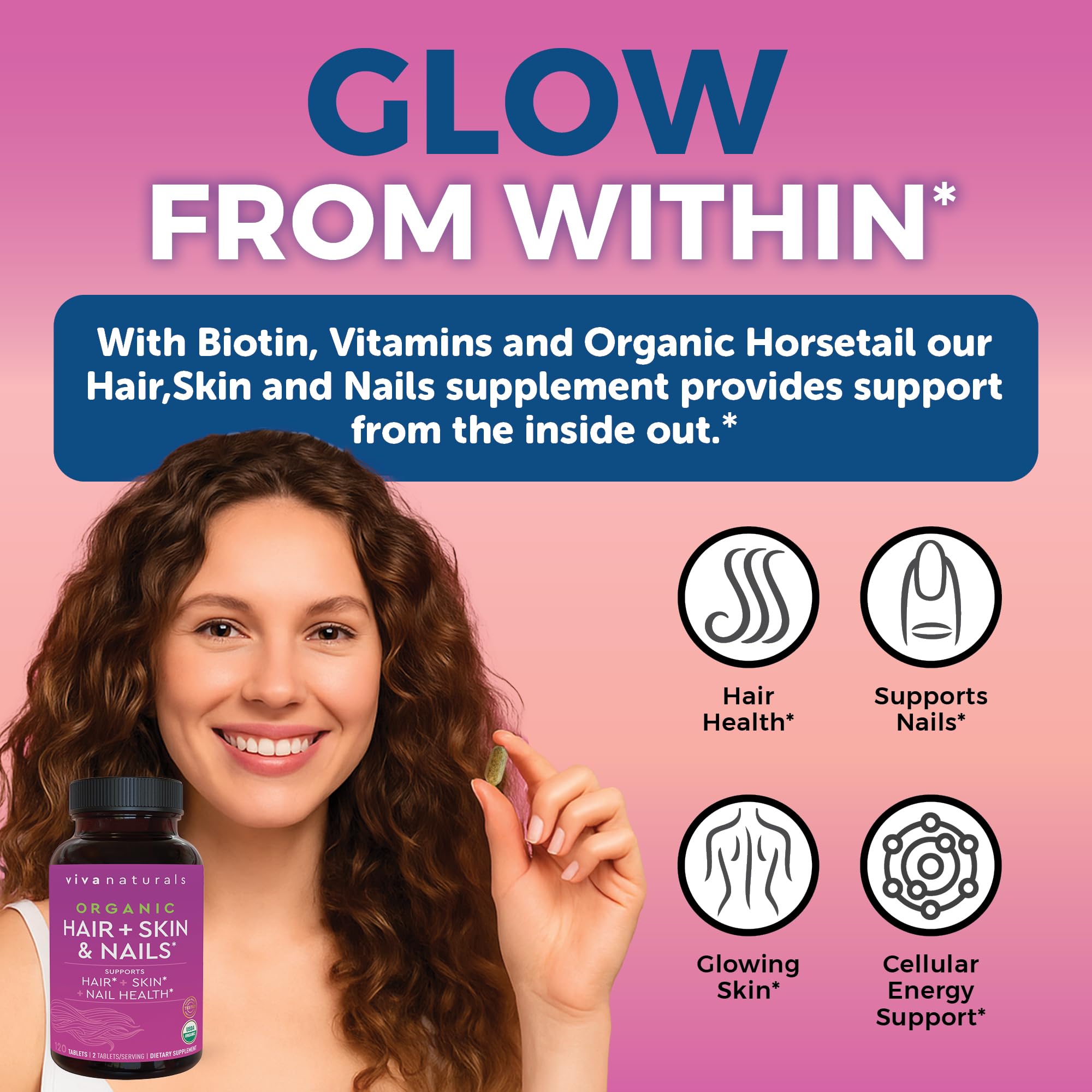 Viva Naturals Plant-based Superfood Blend label emphasizing nutrient-dense formula.
