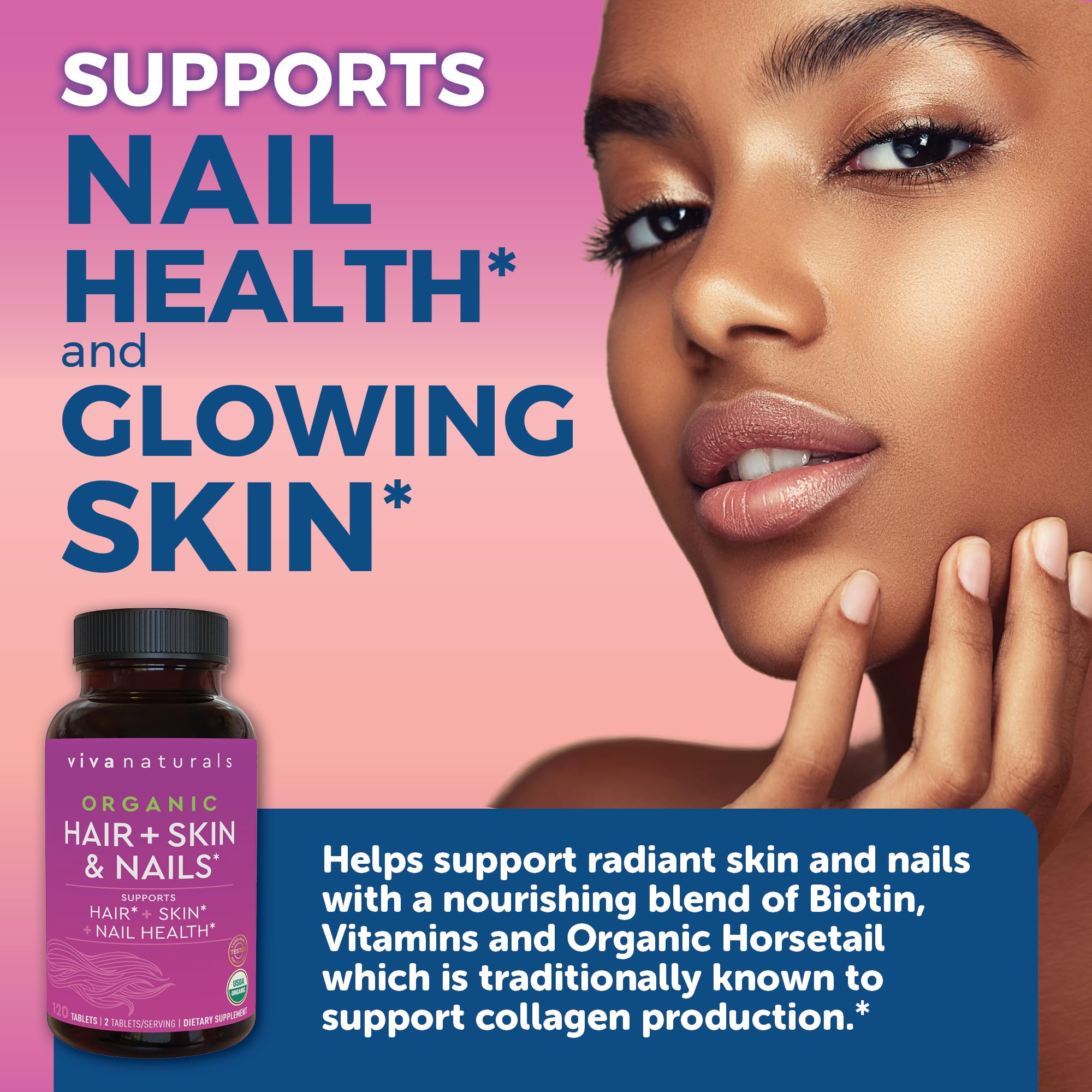 Viva Naturals Vitamin E and B-vitamins bottle for essential beauty nutrients.