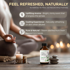 Viva Earth Peppermint Oil diffuser blend for a cool, fresh scent.