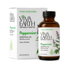 Viva Earth Peppermint Oil dropper enabling precise dilution.