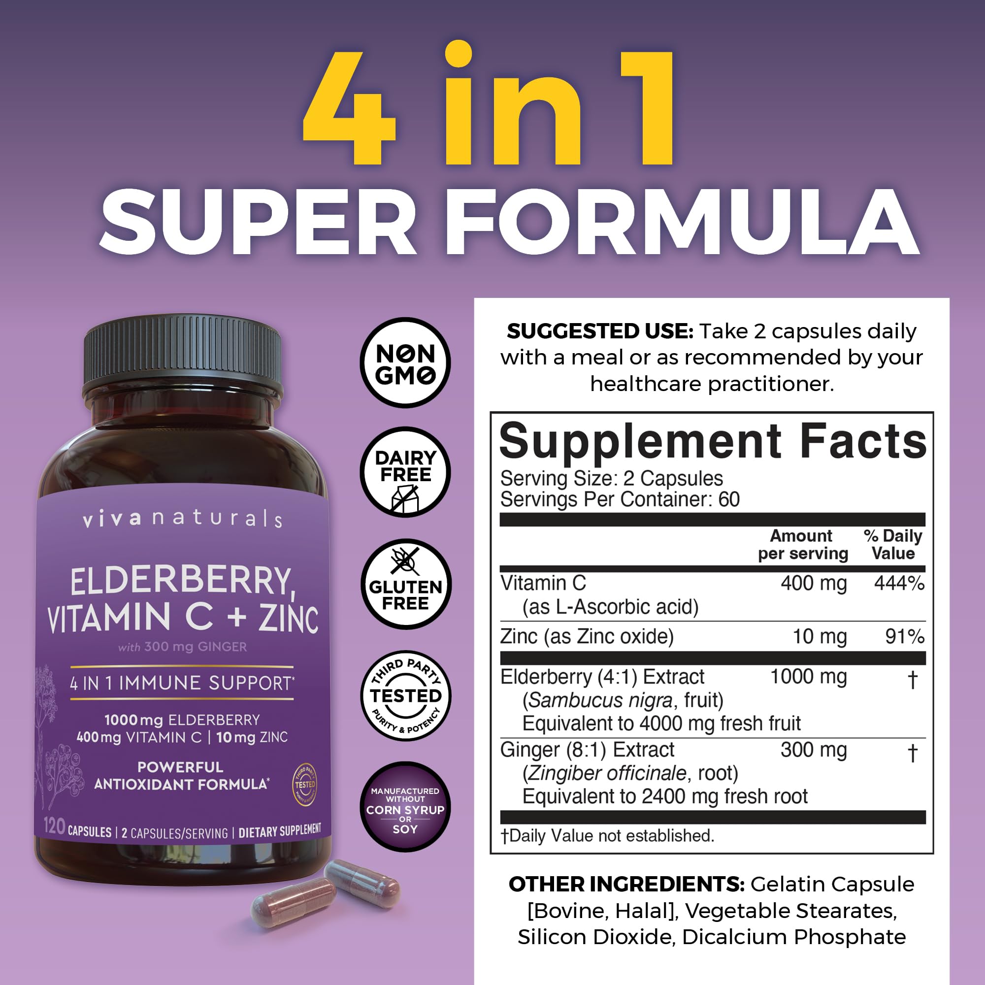Viva Naturals capsules showing the daily-dose format
