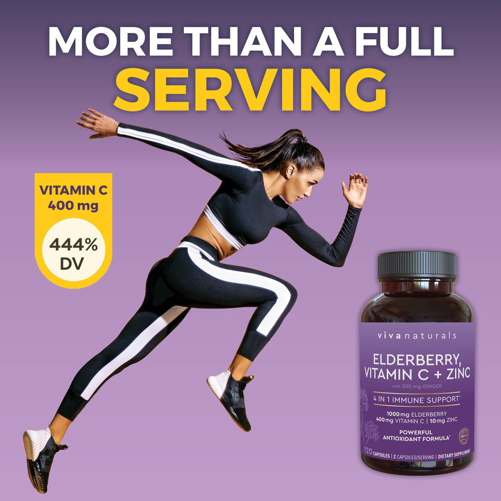 Viva Naturals elderberry 4:1 concentrate label close-up
