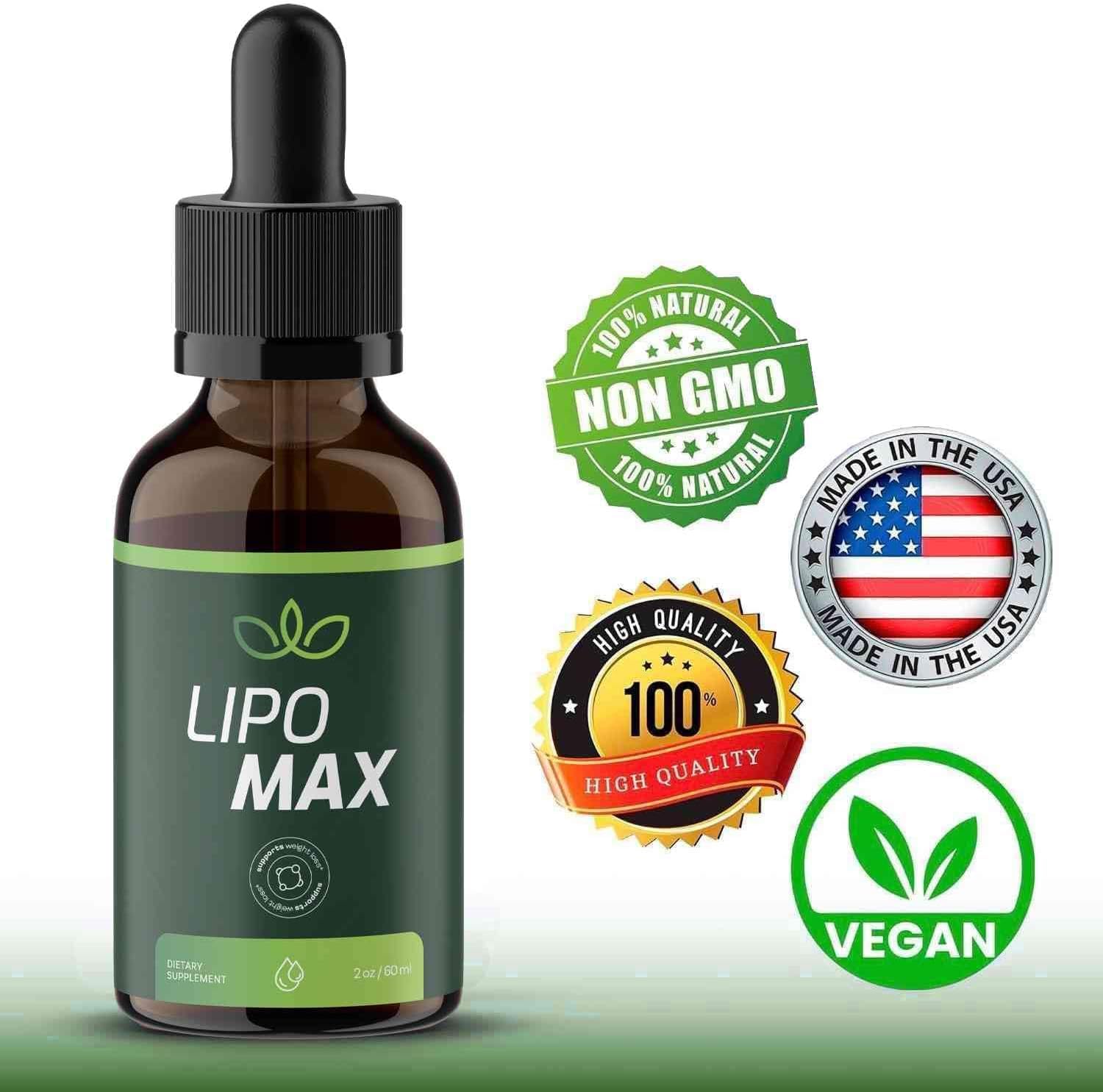 VIVALIS Lipo Max Drops 30 servings per bottle for monthly use.