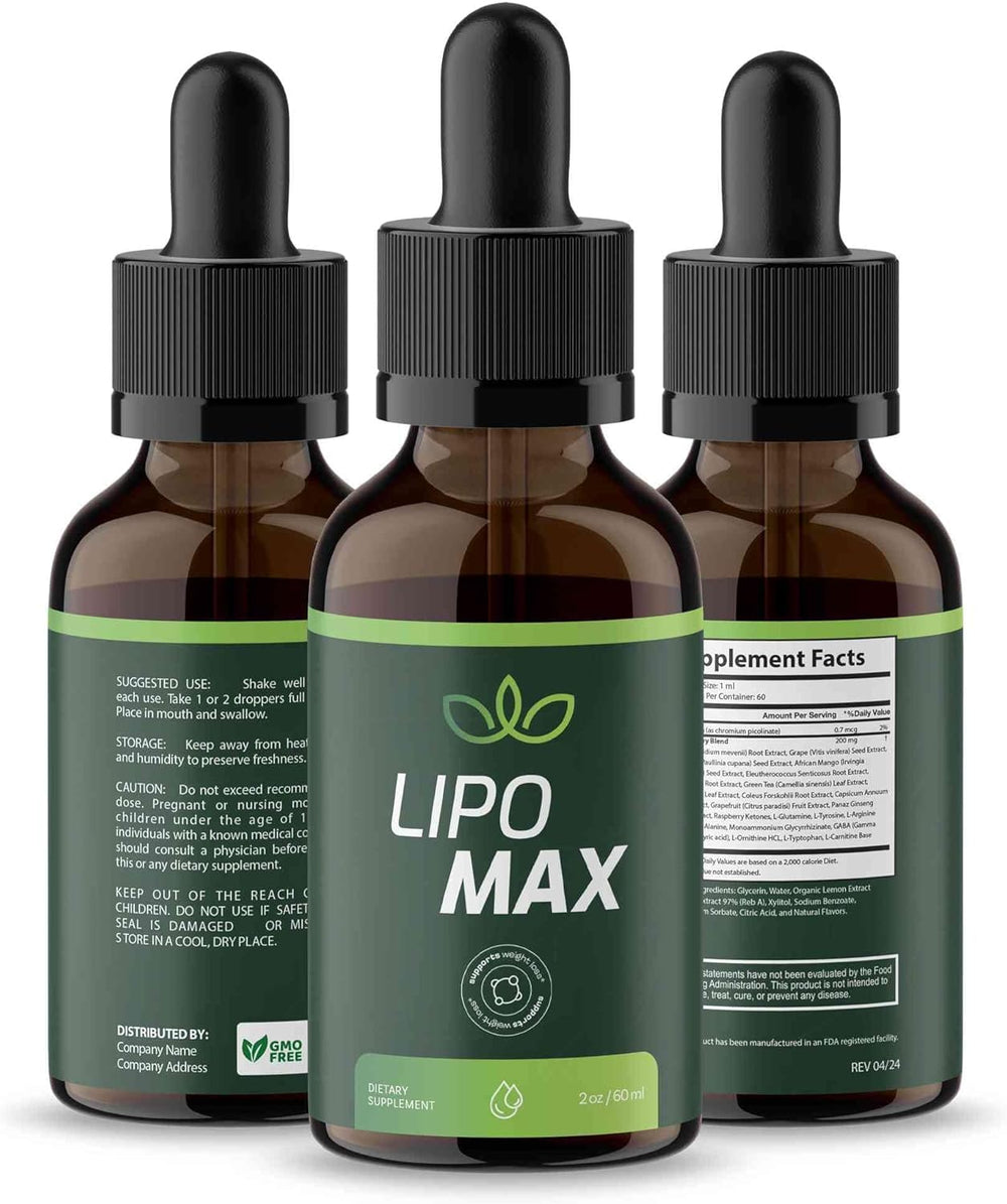 VIVALIS Lipo Max Drops travel pack ready for on-the-go routines.