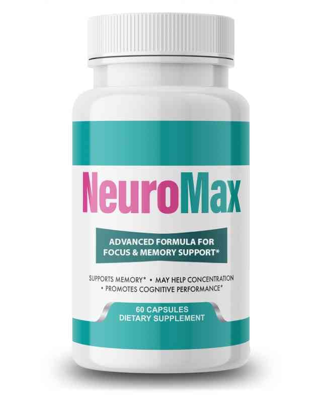 VIVALIS NeuroMax bottle front showcasing the product branding and bottle design for brain support.
