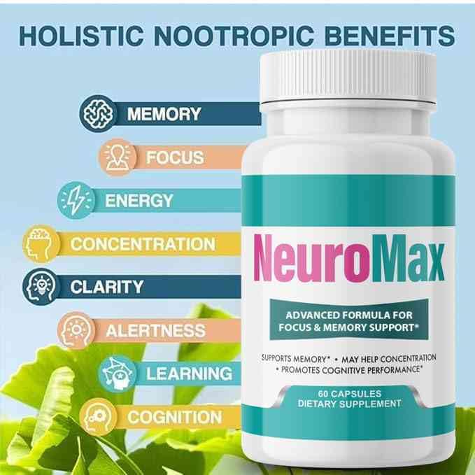 VIVALIS NeuroMax bottle pour demonstrating convenient daily dosing action.