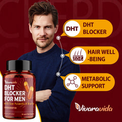 Vivaravida DHT Blocker label closeup highlighting ingredients for informed choice