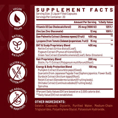 Vivaravida DHT Blocker liquid capsules optimized for rapid absorption
