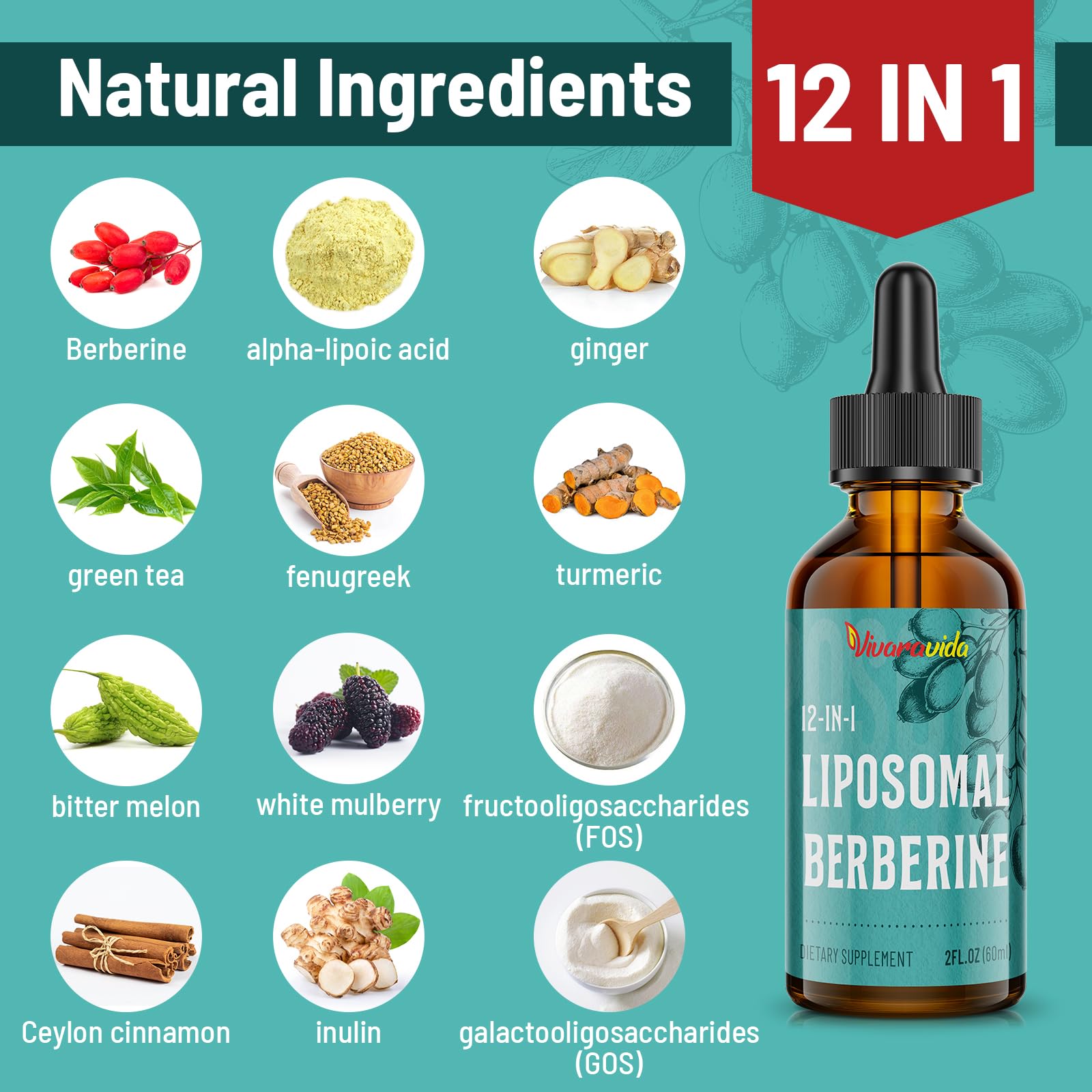 Vivaravida liposomal berberine enhances bioavailability for efficient delivery.