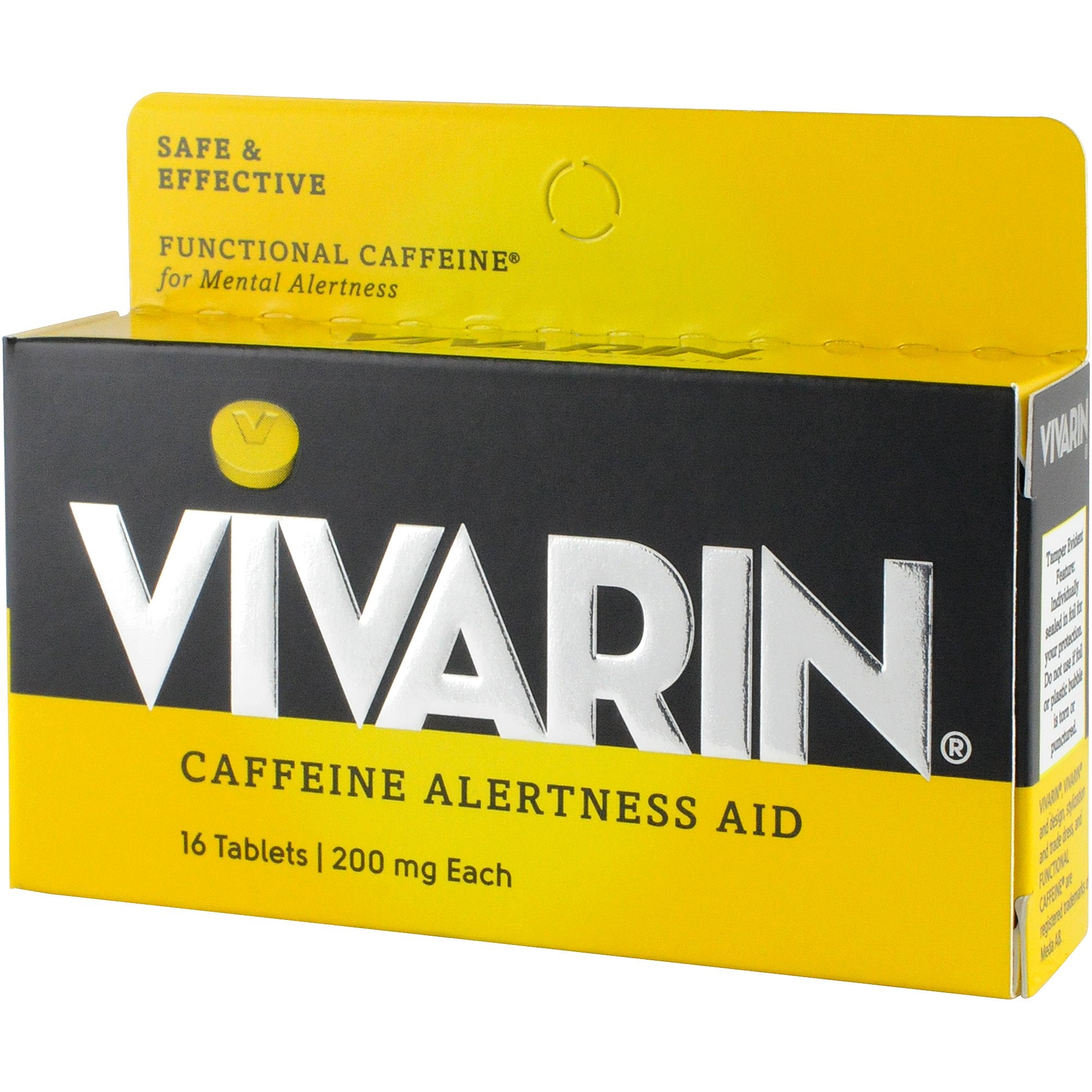 Vivarin 16 tablets per pack for reliable, on-the-go energy.