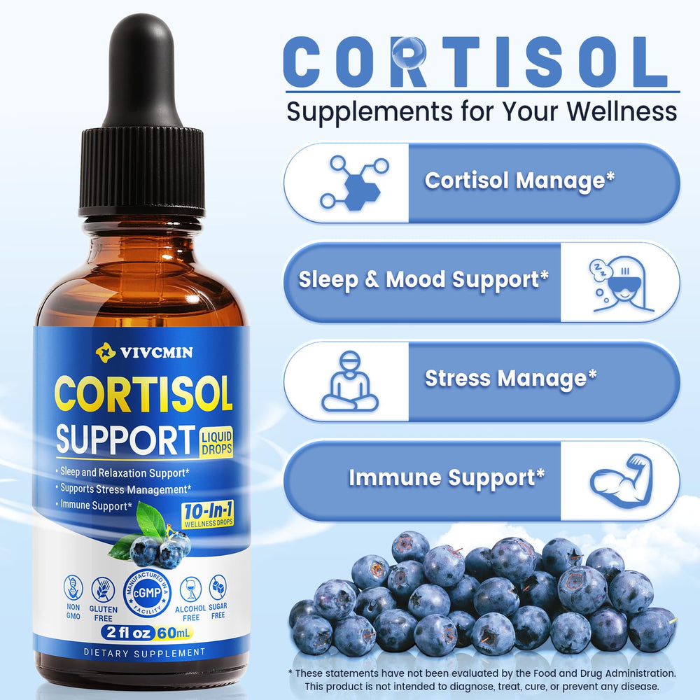 Vivcmin blueberry-flavor liquid drops for a pleasant daily routine.