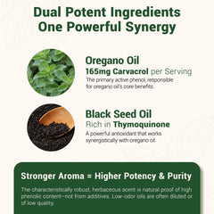 Closeup of vivcmin oregano softgels capsules for easy swallowing