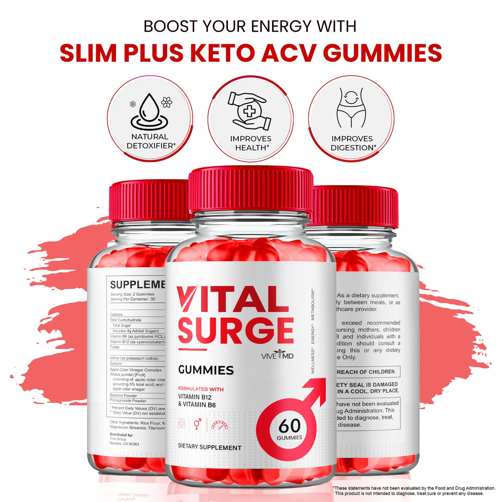 Natural flavor notes and soft gummy texture of Vital Surge ACV Gummies.