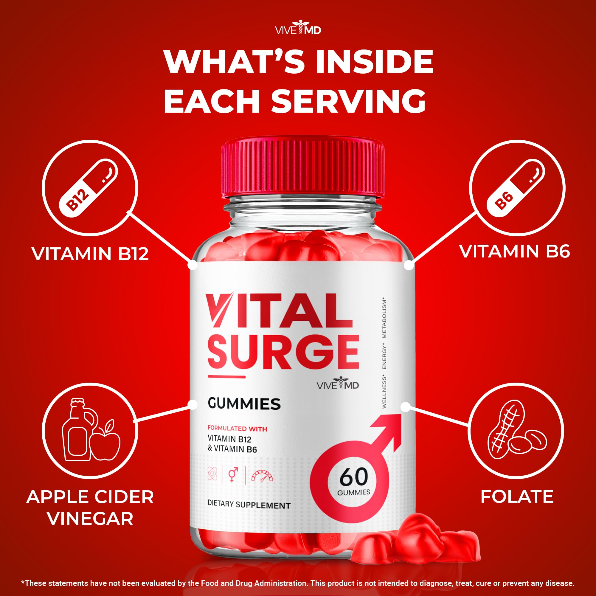 Serving suggestion of Vital Surge ACV Gummies for easy daily routine.