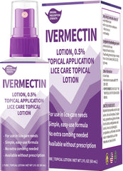 VivelysZoa ivermectin lotion bottle for at-home lice treatment, easy application.
