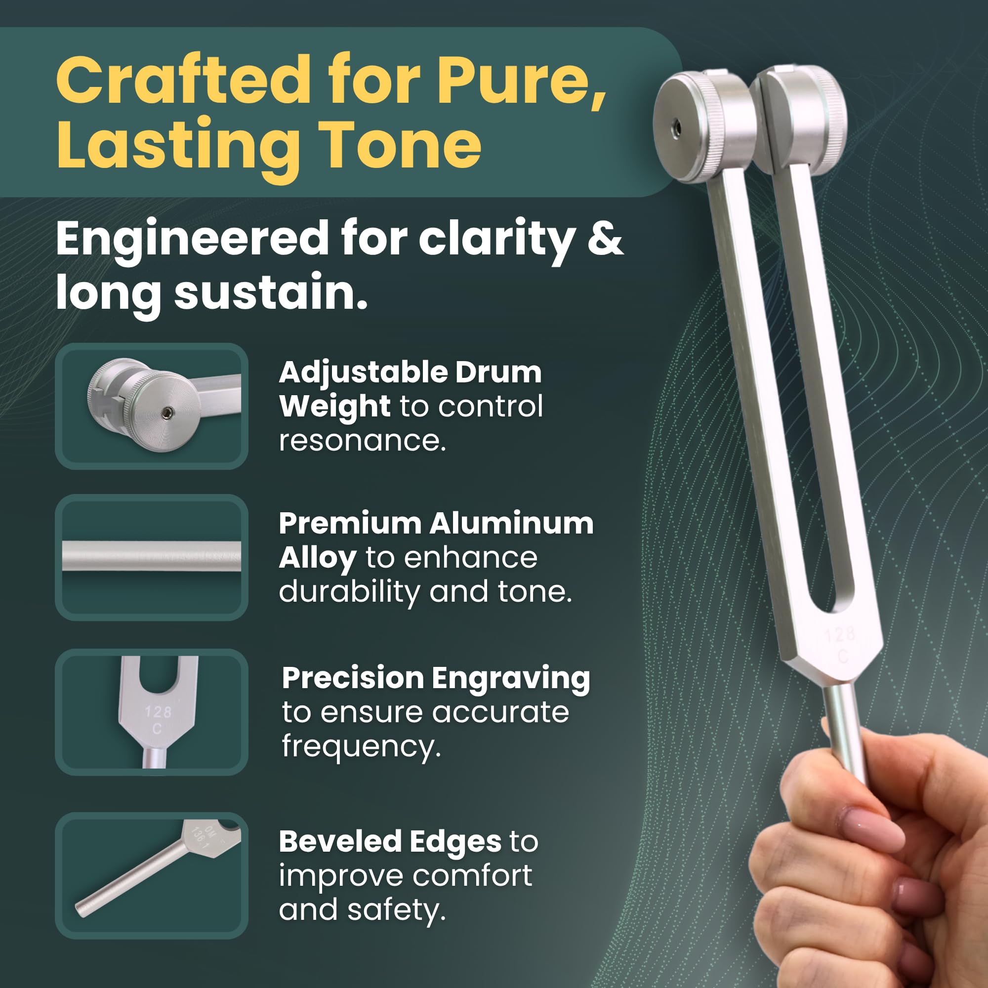 VIVIDVELVETVIBES adjustment wrench for precise tuning fork setup and durability.