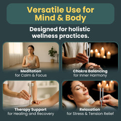 VIVIDVELVETVIBES tuning forks 256Hz for uplifting tone and stress relief.