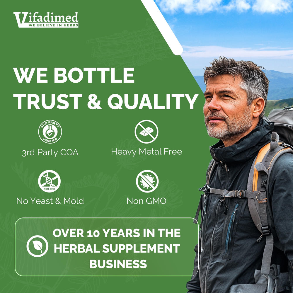 VIFADIMED daily-use capsules designed for year-round consistency.